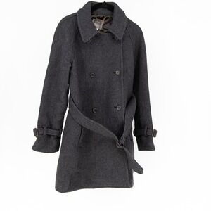 J. Crew Stadium Cloth Nello Gori Wool Blend Felt Double Breasted Jacket Coat 6